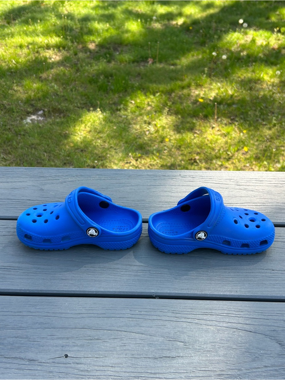 Crocs Classic Clog Slip on Shoes for Kids - Blue-Size C8- - Picture 2 of 9